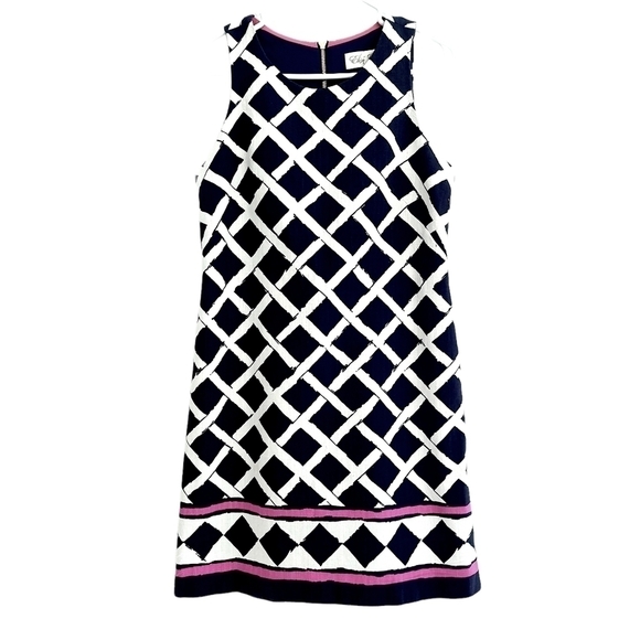 𝅺ELIZA J. Lattice Print Shift - Picture 1 of 8